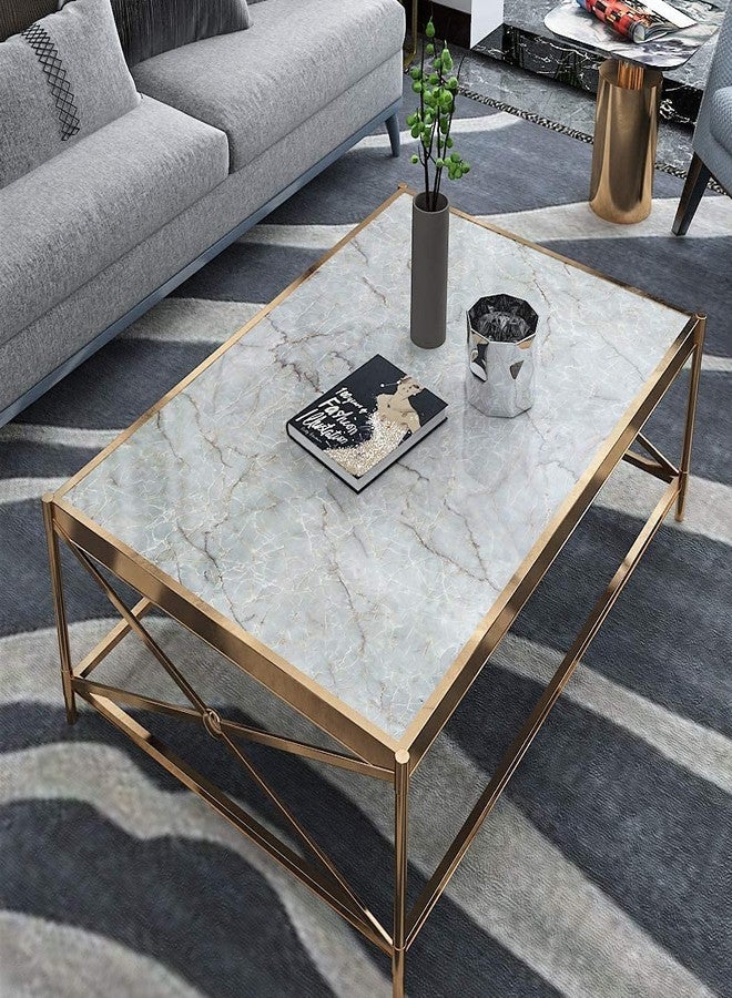 KASHIVAL Grey Marble Wallpaper Oil & Water Proof Kitchen Walls, Cabinets and Furnitures Glossy Finish Sheet Sticker Wallpapers Furniture Kitchen Platform Office (Size:60 * 200 CM) (Grey Marble A46) - Image 5